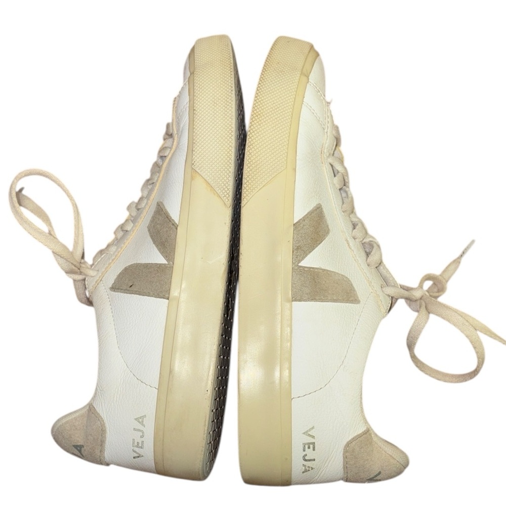 Veja Campo Sneakers in White Leather / Natural Suede - 8 - Picture 12 of 16